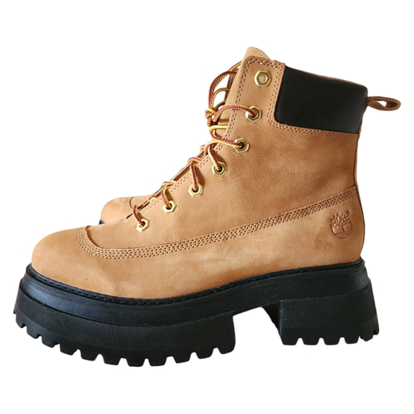 Timberland Sky NWOT Women's Lug Lace-Up Boots ReBOTL Fabric Size 10 - Picture 1 of 9